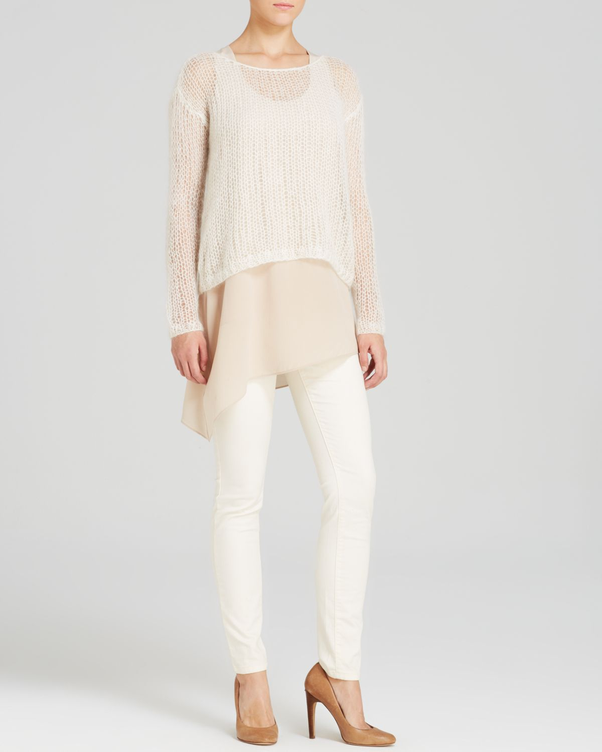 eileen fisher white sweater
