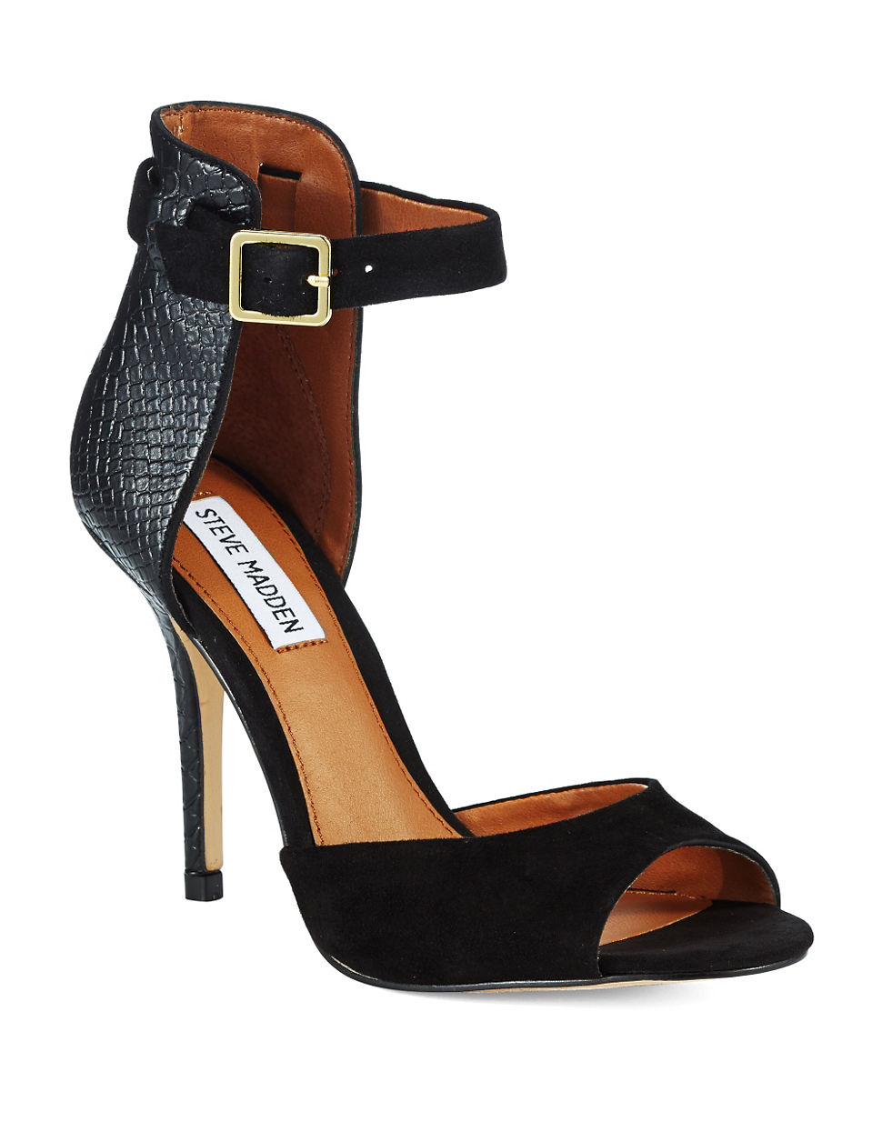  Steve  Madden  Step Out High Heel  Sandals  in Black Lyst