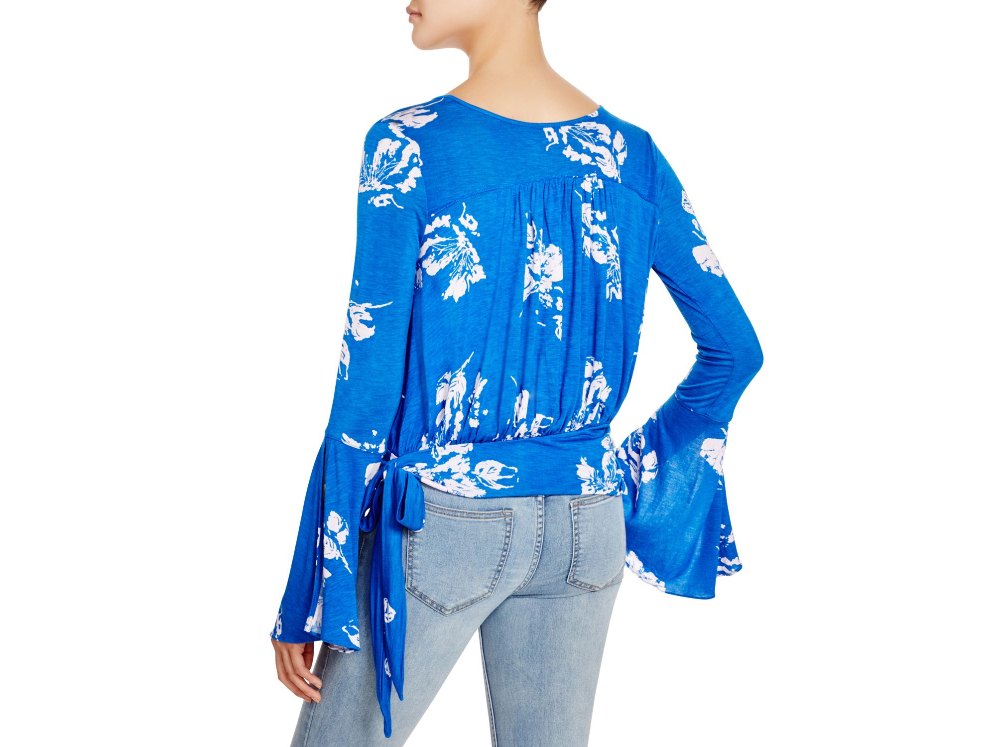 free people blue floral