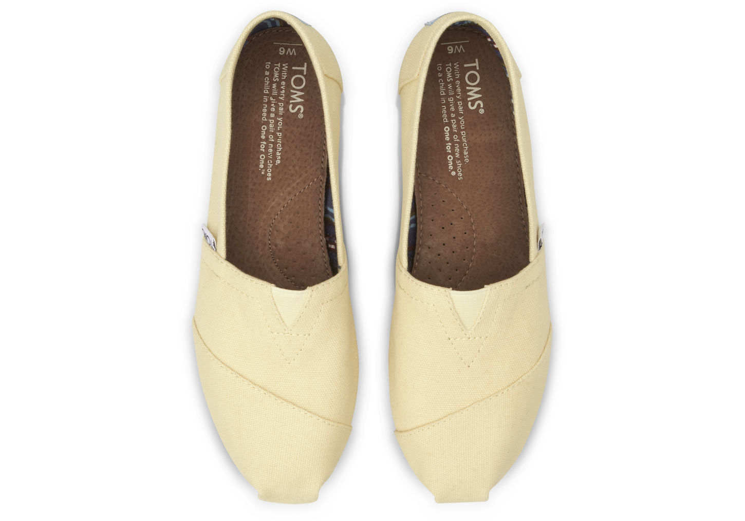 toms yellow women's canvas classics