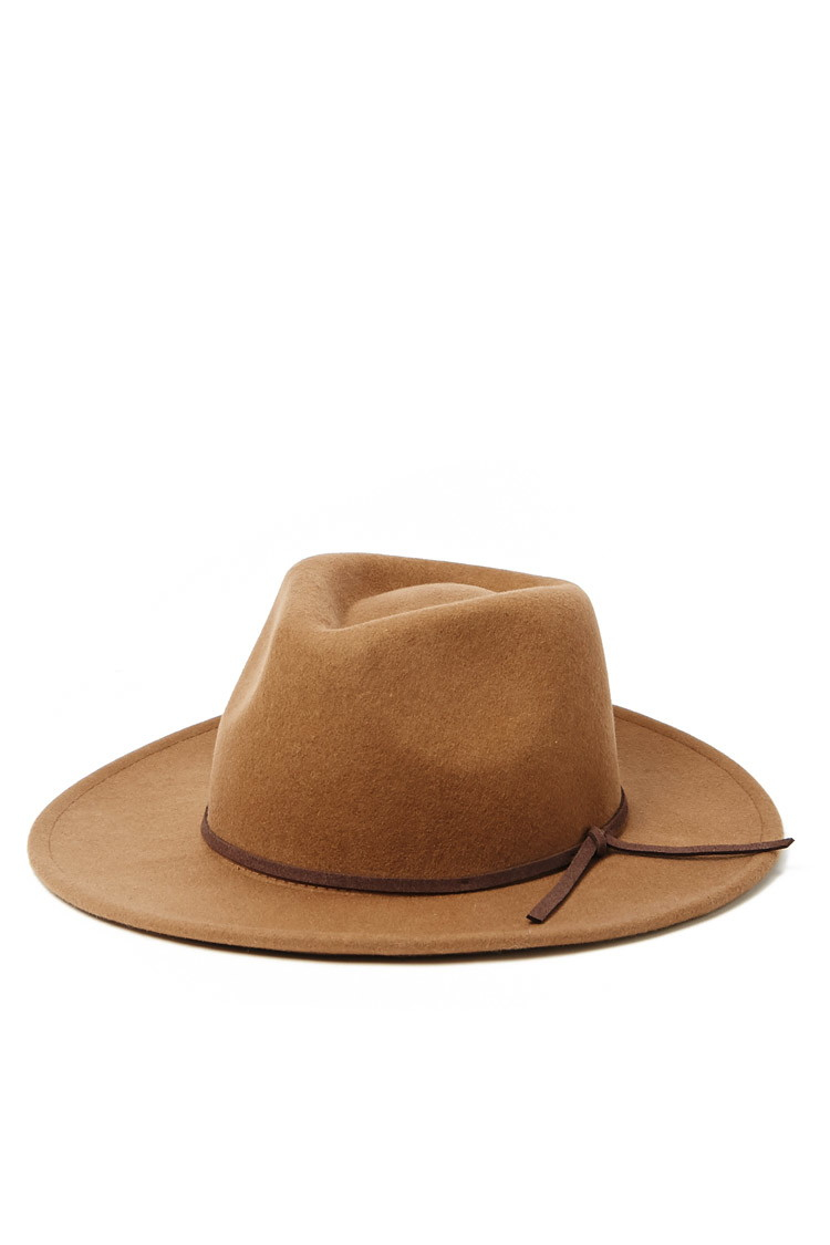 Forever 21 Men Wide-brim Wool Fedora in 
