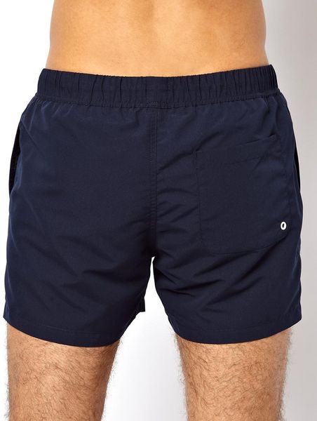 Asos Swim Shorts In Short Length in Blue for Men (Navy) | Lyst