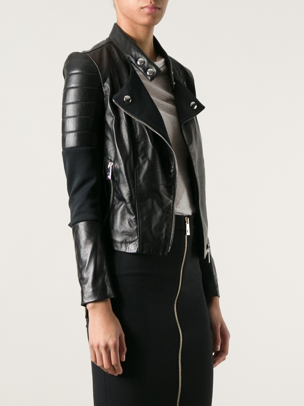 pinko leather jacket