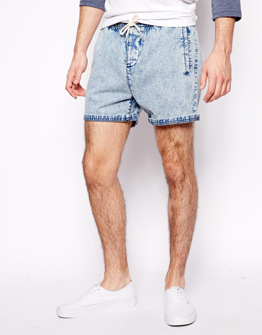 acid wash shorts mens
