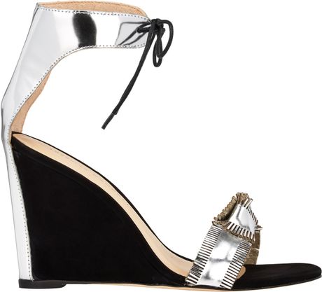 loeffler randall silver sandals