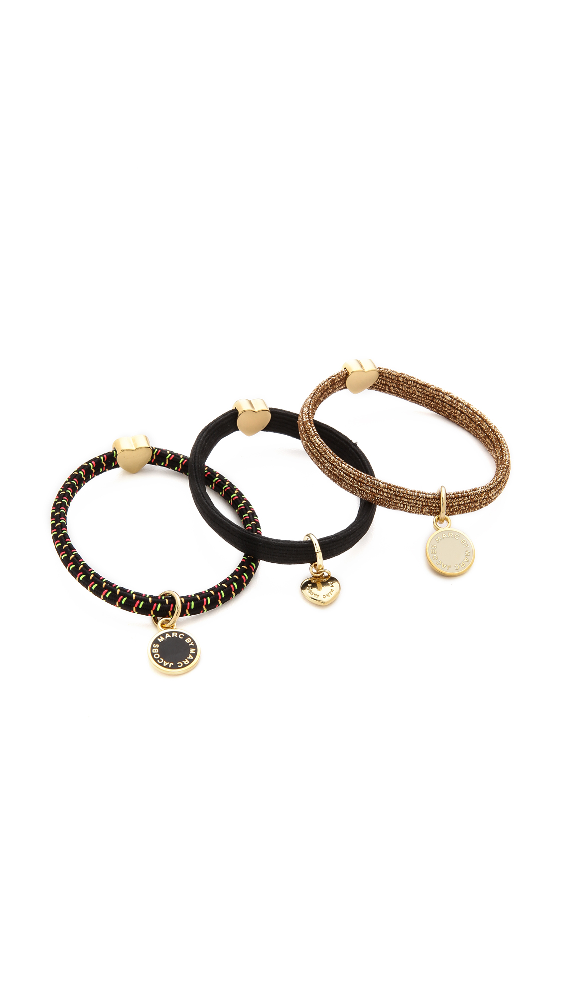Marc By Marc Jacobs Classic Marc Pony Hair Ties In Black Lyst