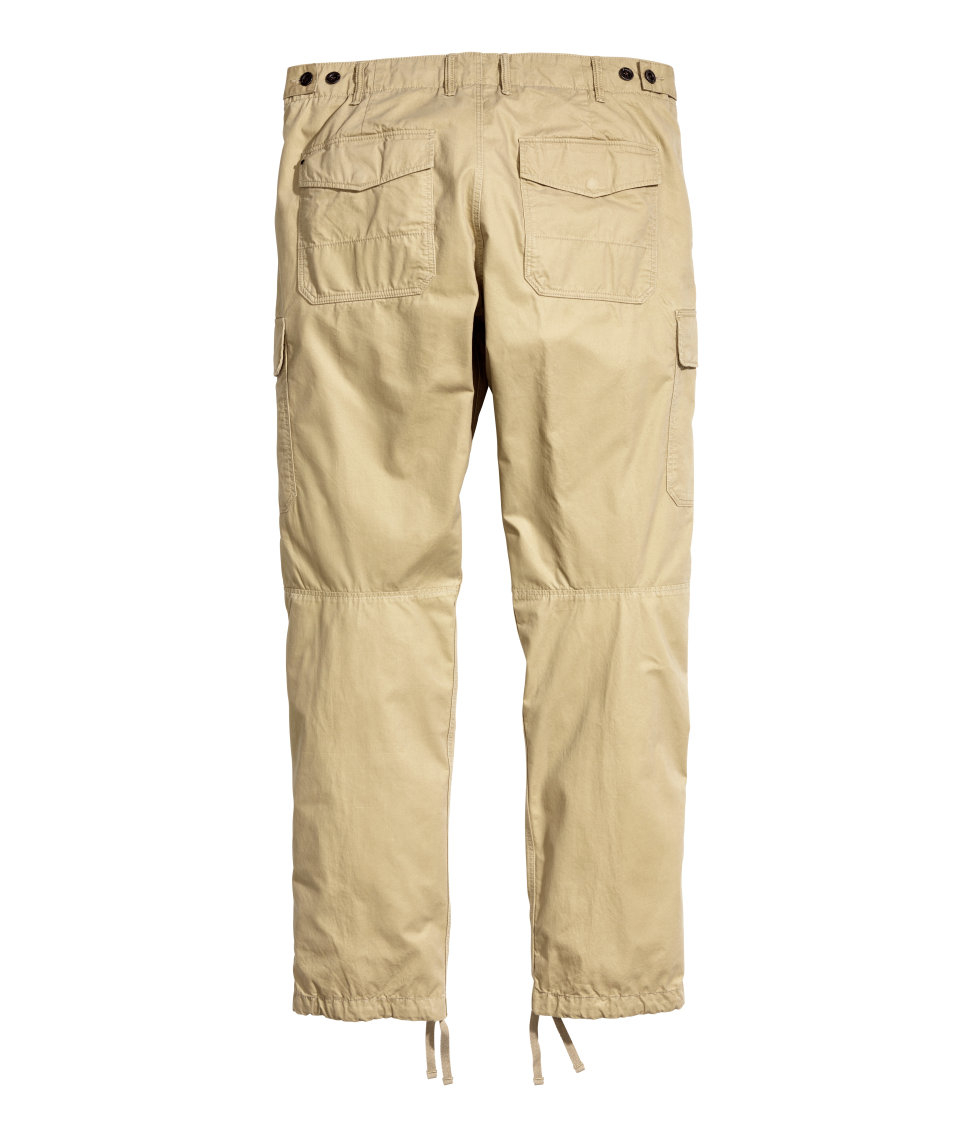 H&M Cargo Pants in Natural for Men | Lyst