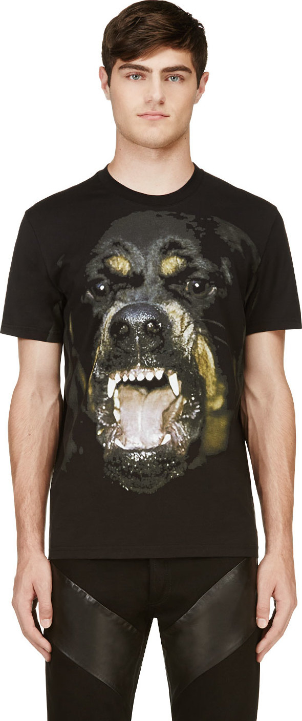 Givenchy Black and Brown Rottweiler T_shirt in Black for Men | Lyst