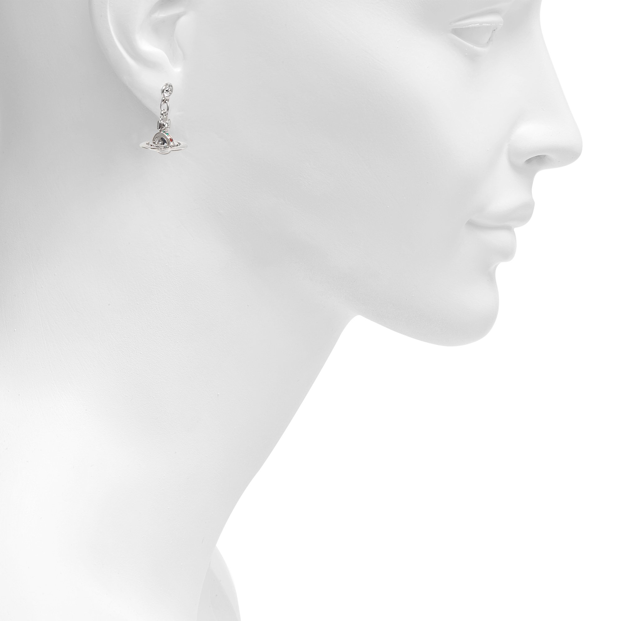 Vivienne Westwood New Petite Orb Earrings in Metallic | Lyst