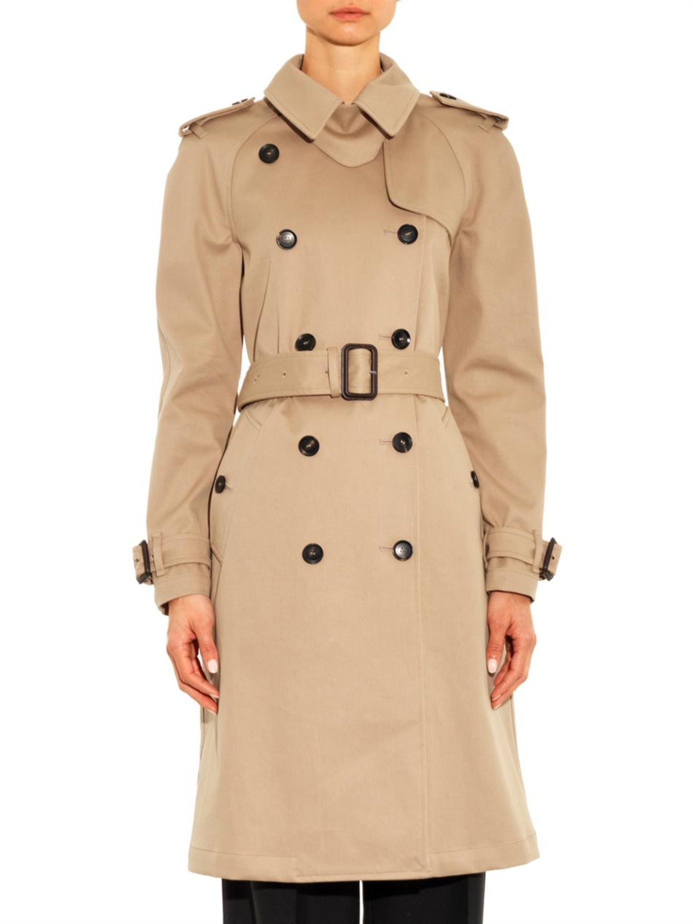 Gucci Classic Trench Coat in Tan (Brown) - Lyst