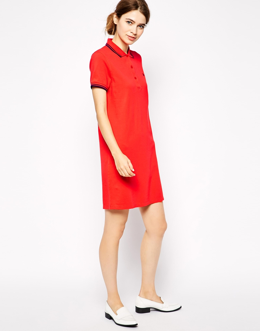 red polo shirt dress