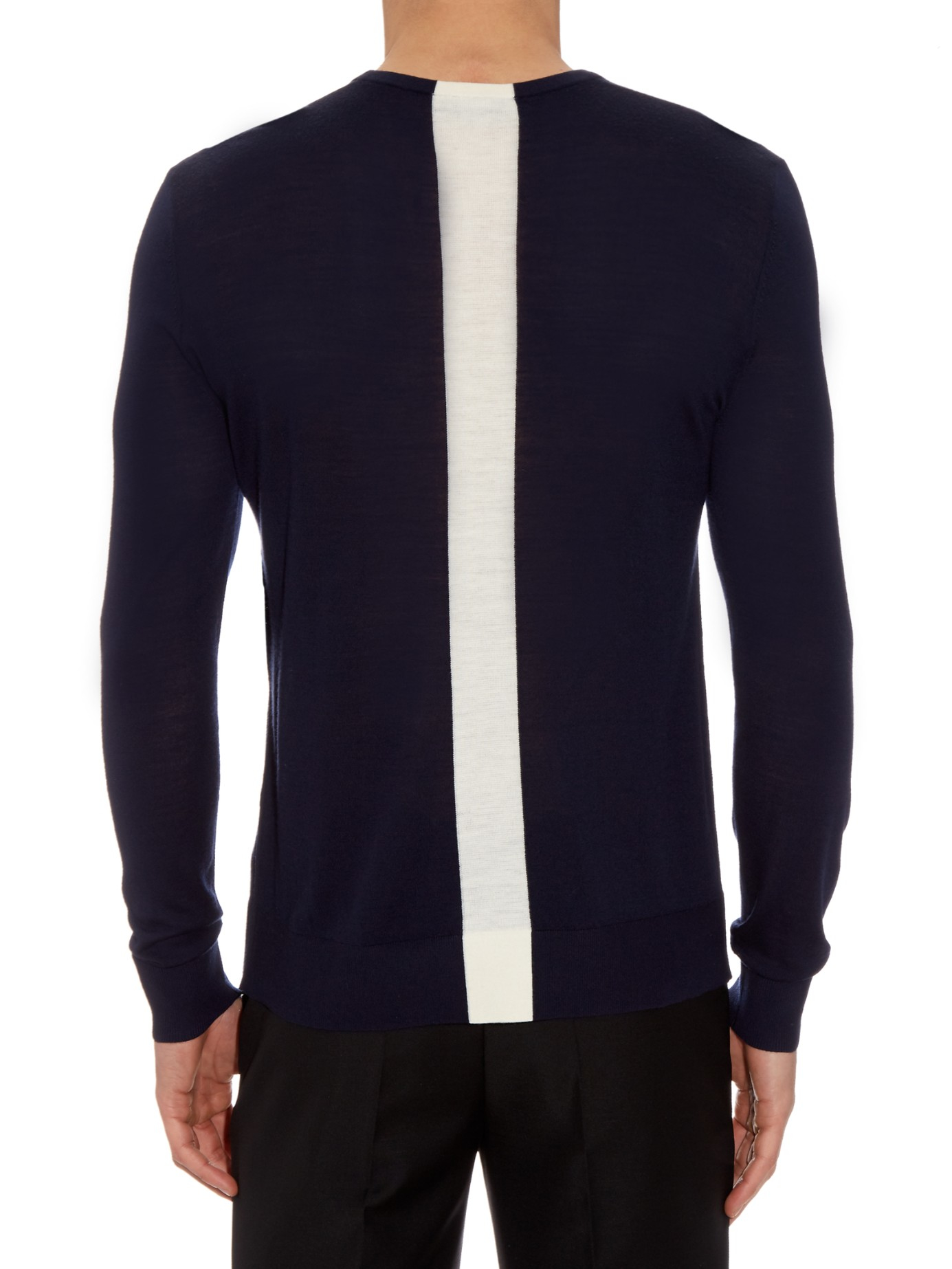 Lyst - Joseph Lightweight Merino-wool Sweater in Blue for Men