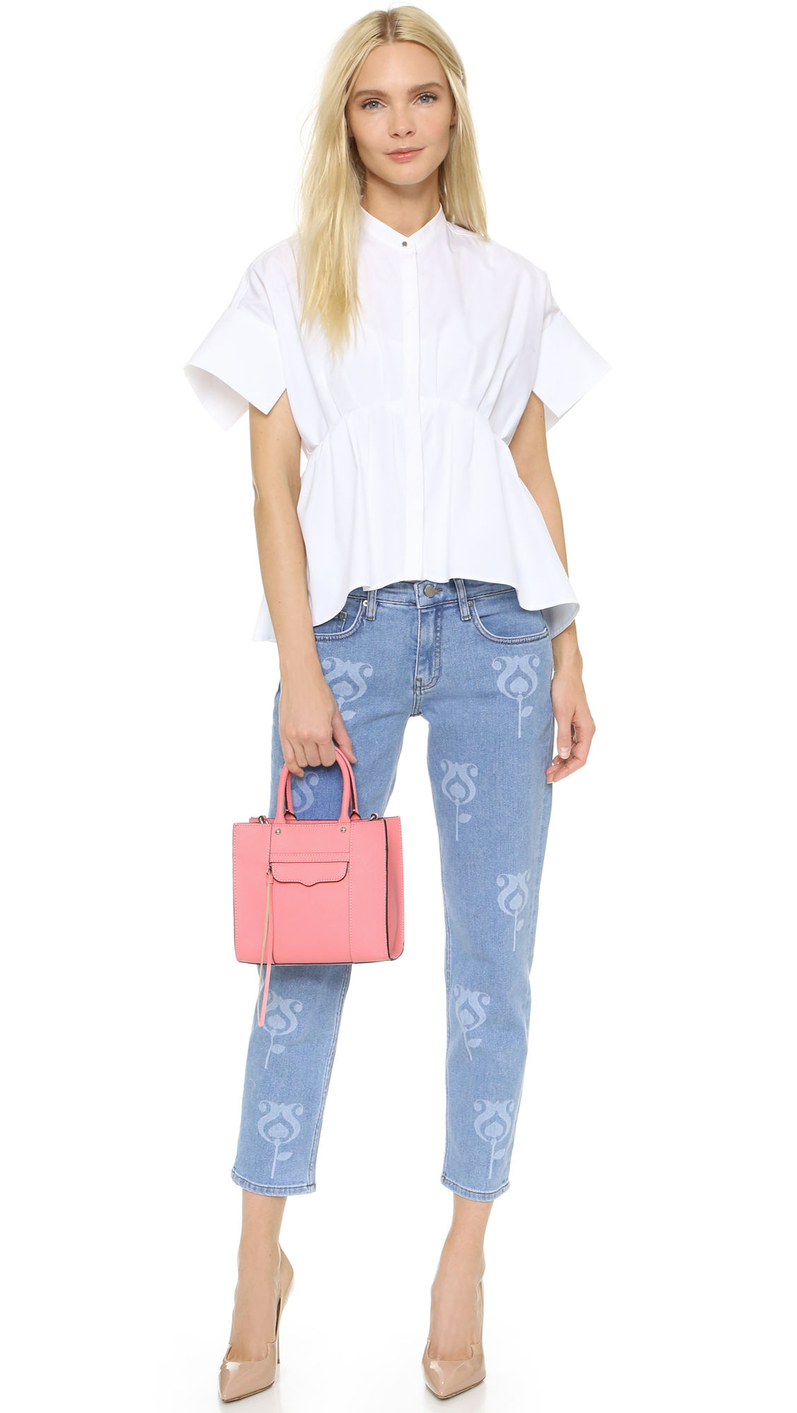 Rebecca minkoff mab textured leather mini tote Clearance