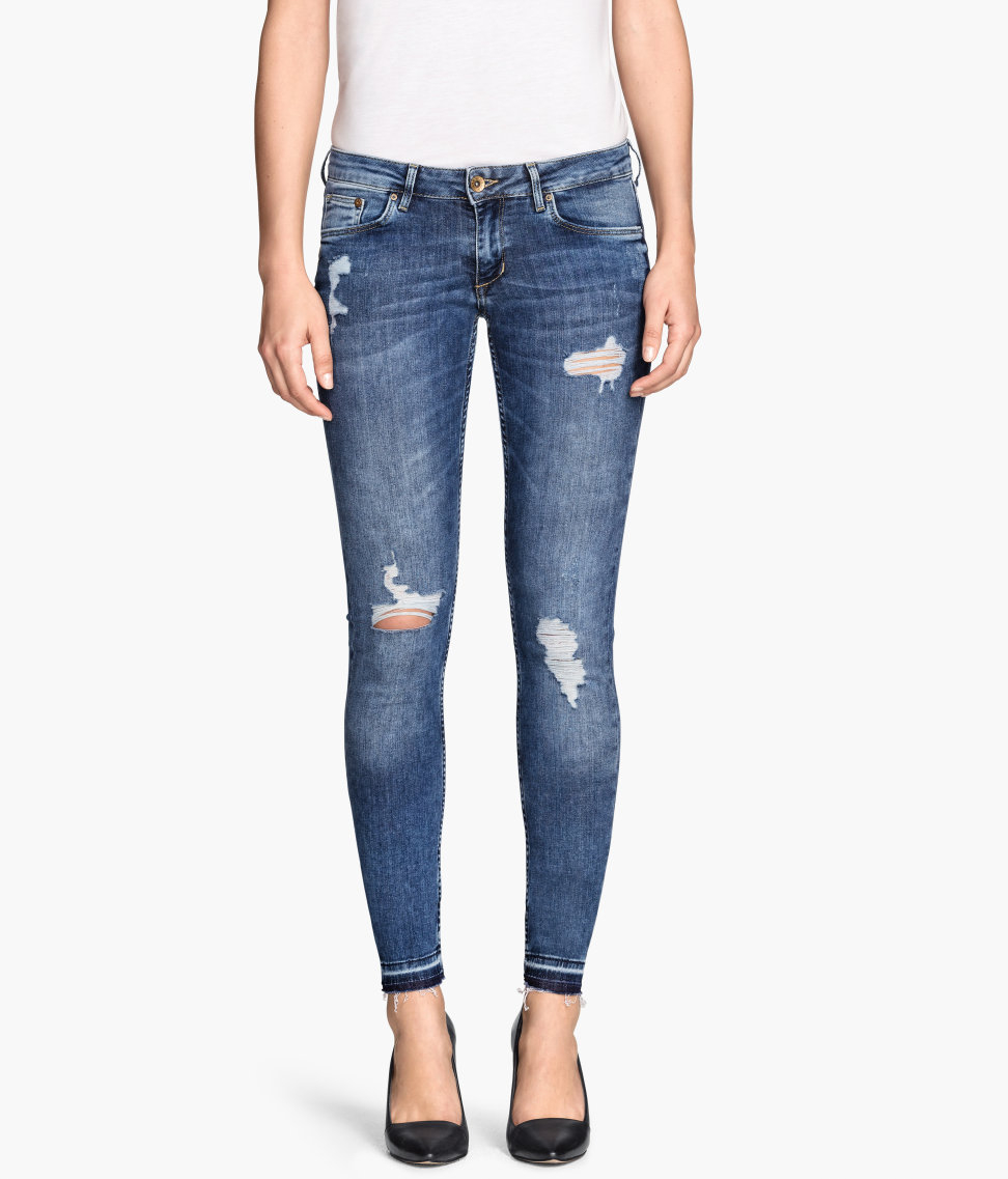 h and m blue jeans