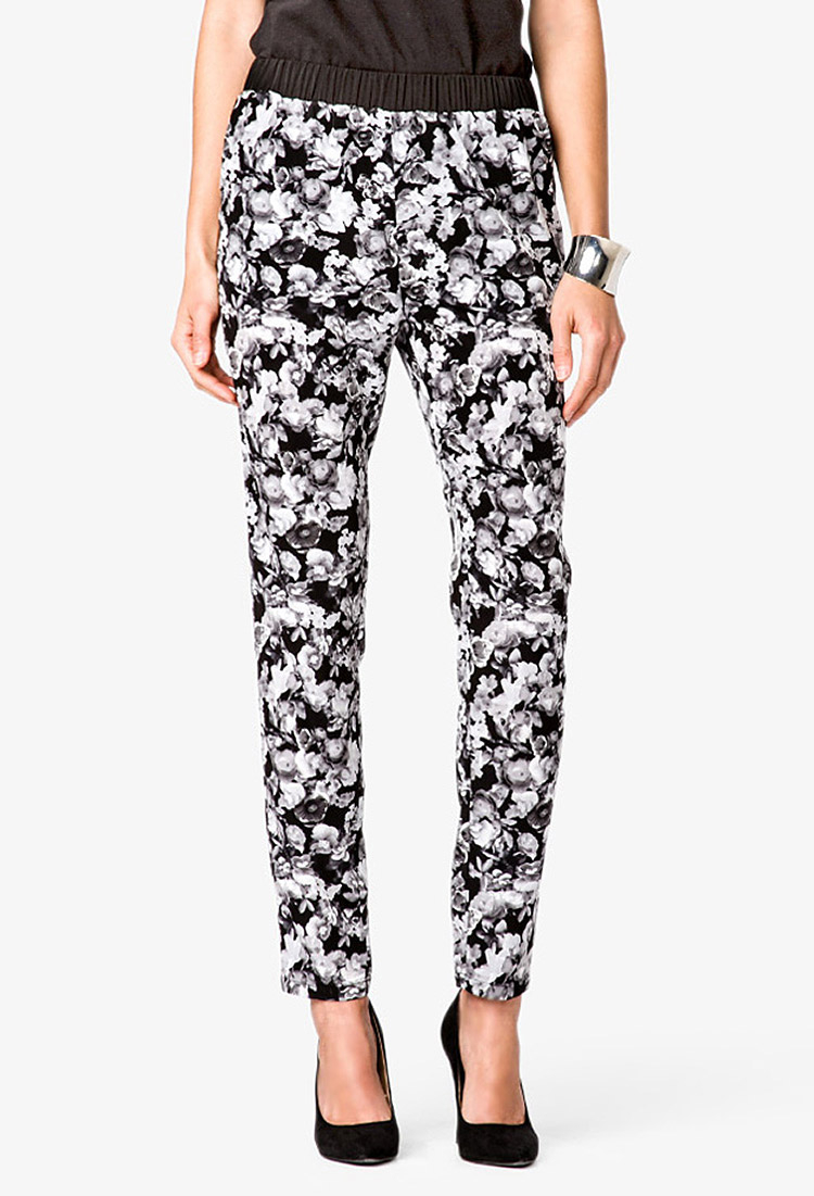 black and white pants forever 21