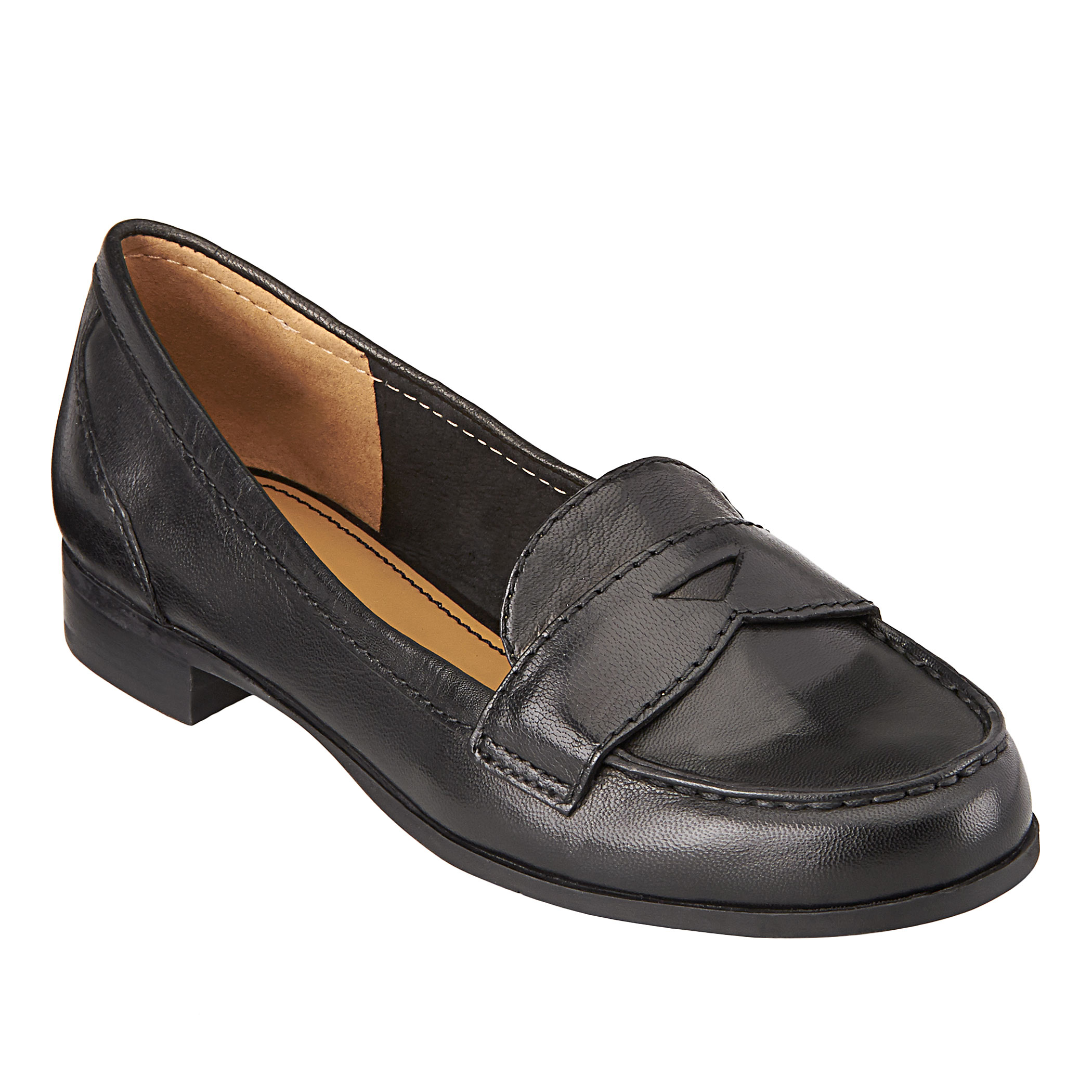 flat penny loafers