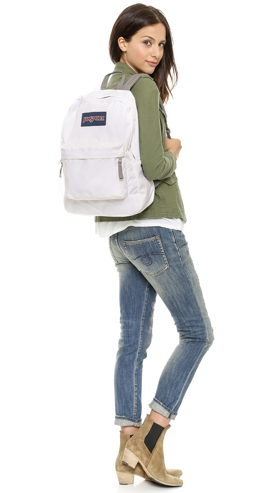 jansport superbreak white