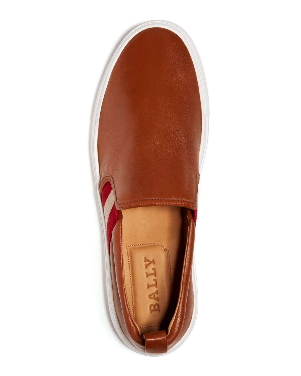 Bally Leather Slip On Sneakers in Tan (Brown) - Lyst