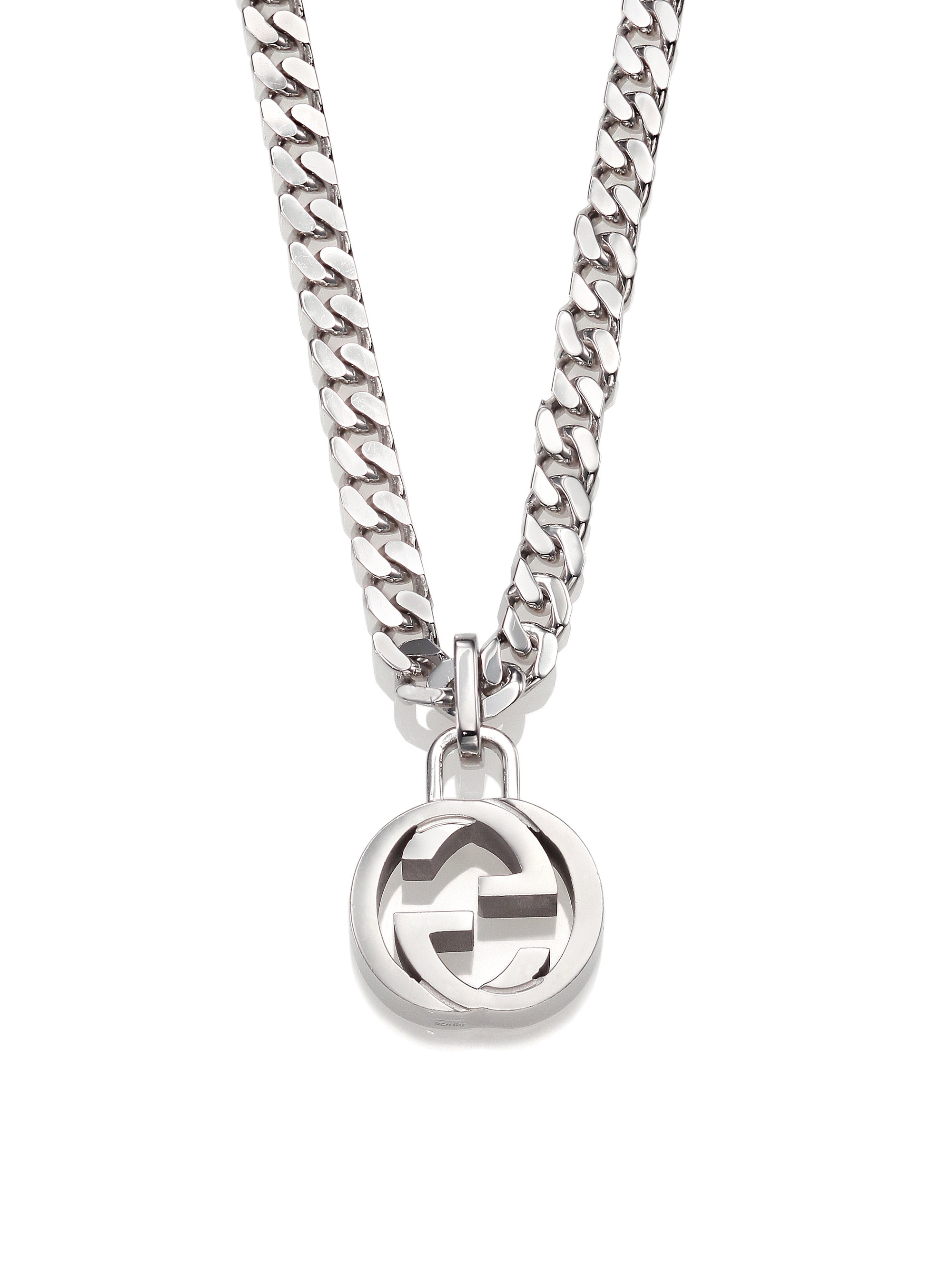 gucci silver chains for men