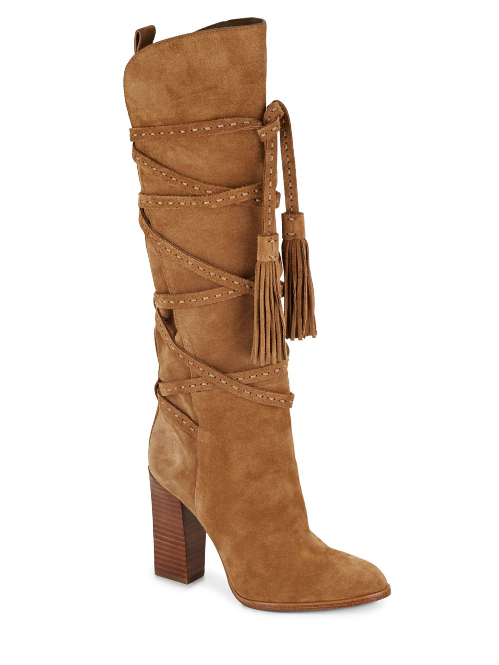 Lyst - Michael Kors Jessa Suede Knee-high Boots in Brown