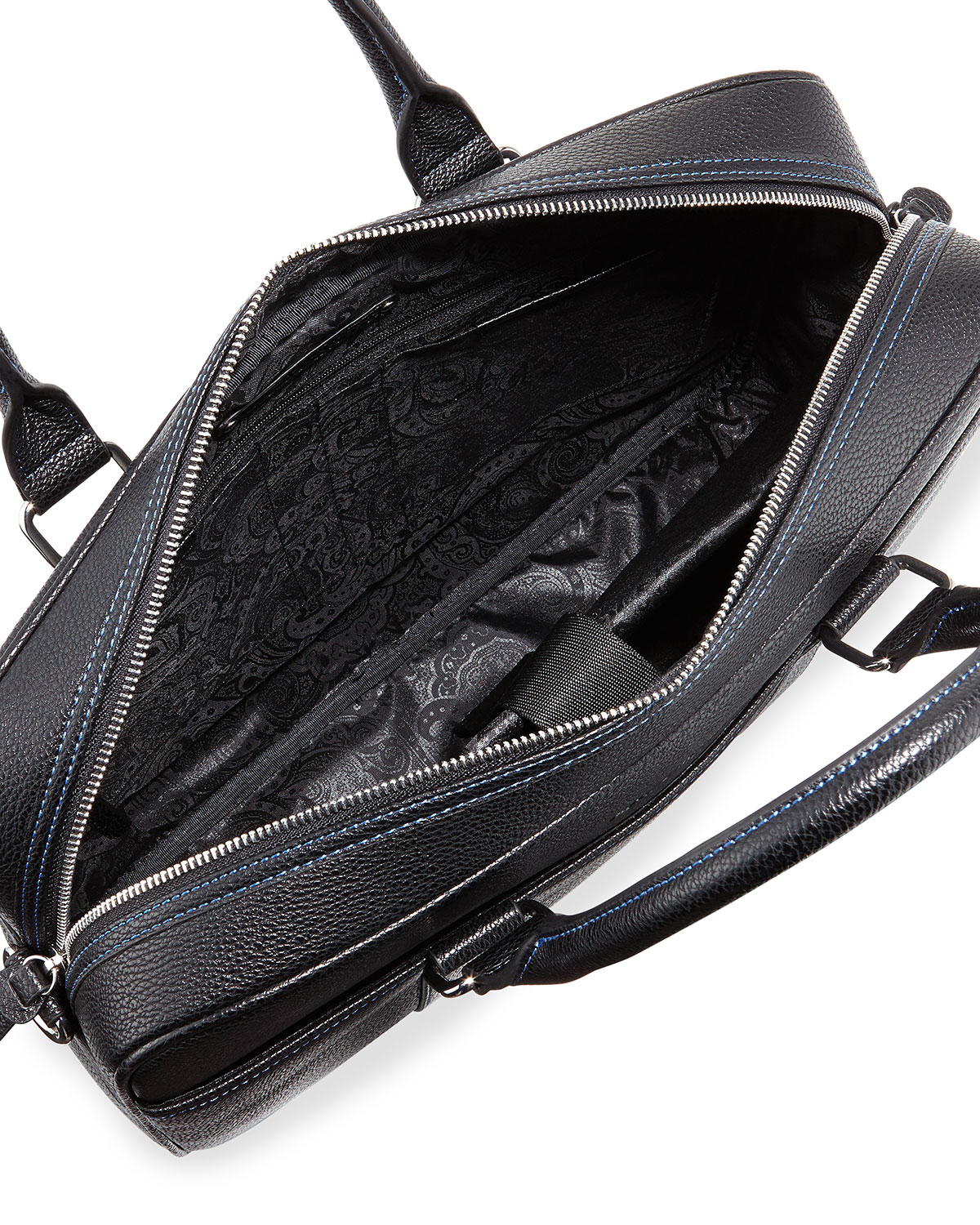 Robert Graham Moore Faux Leather (pu) Zip-top Messenger Bag in Black for Men - Lyst