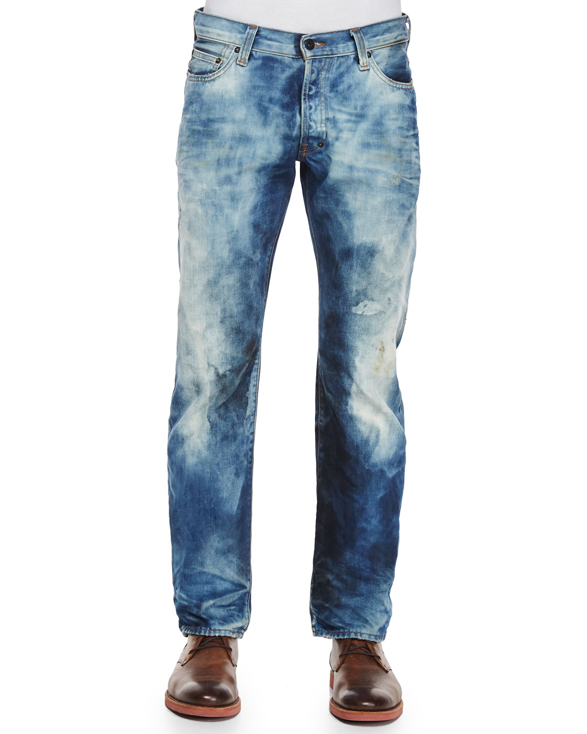 Prps Barracuda Bleached Denim Jeans in Blue for Men | Lyst