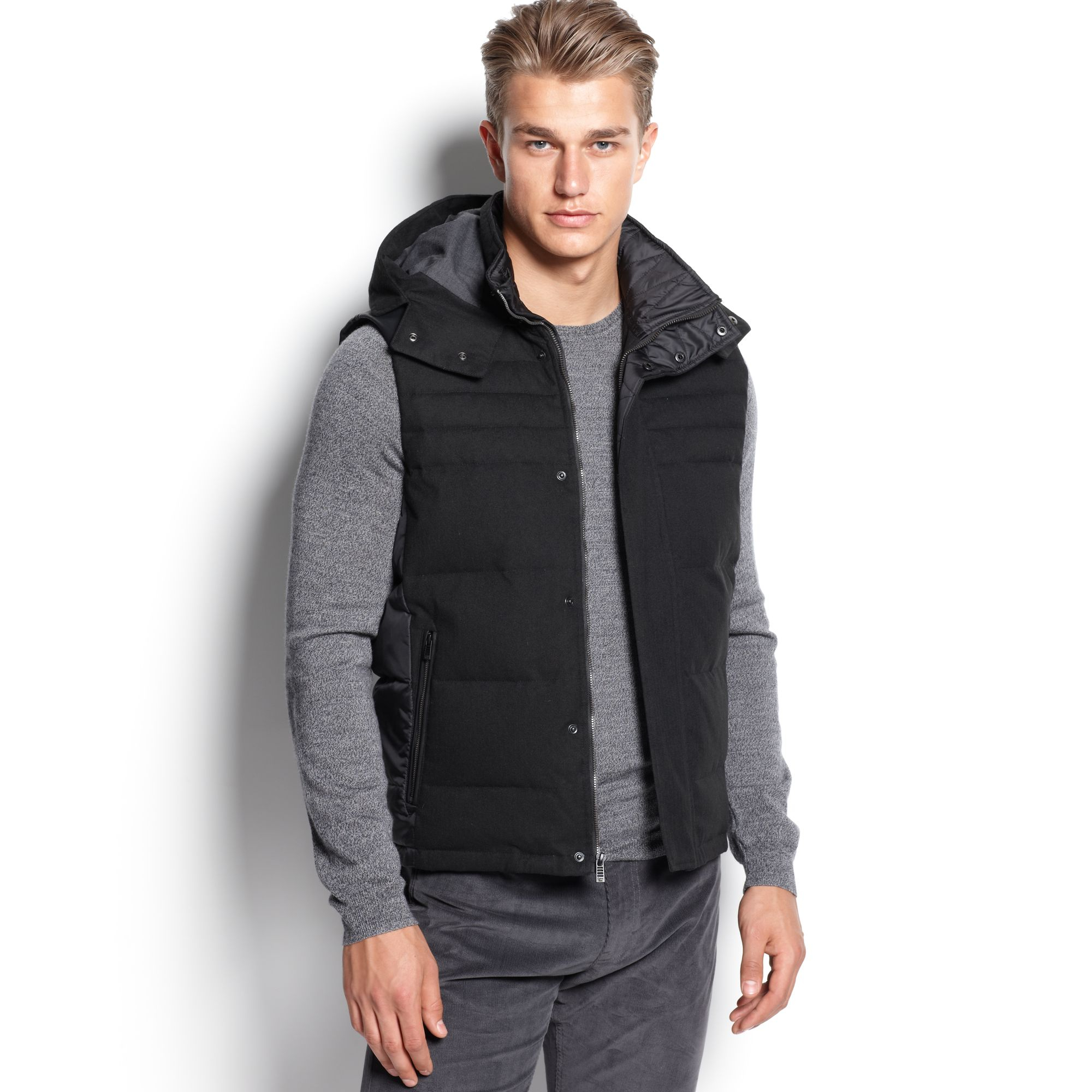 calvin klein vest with hood