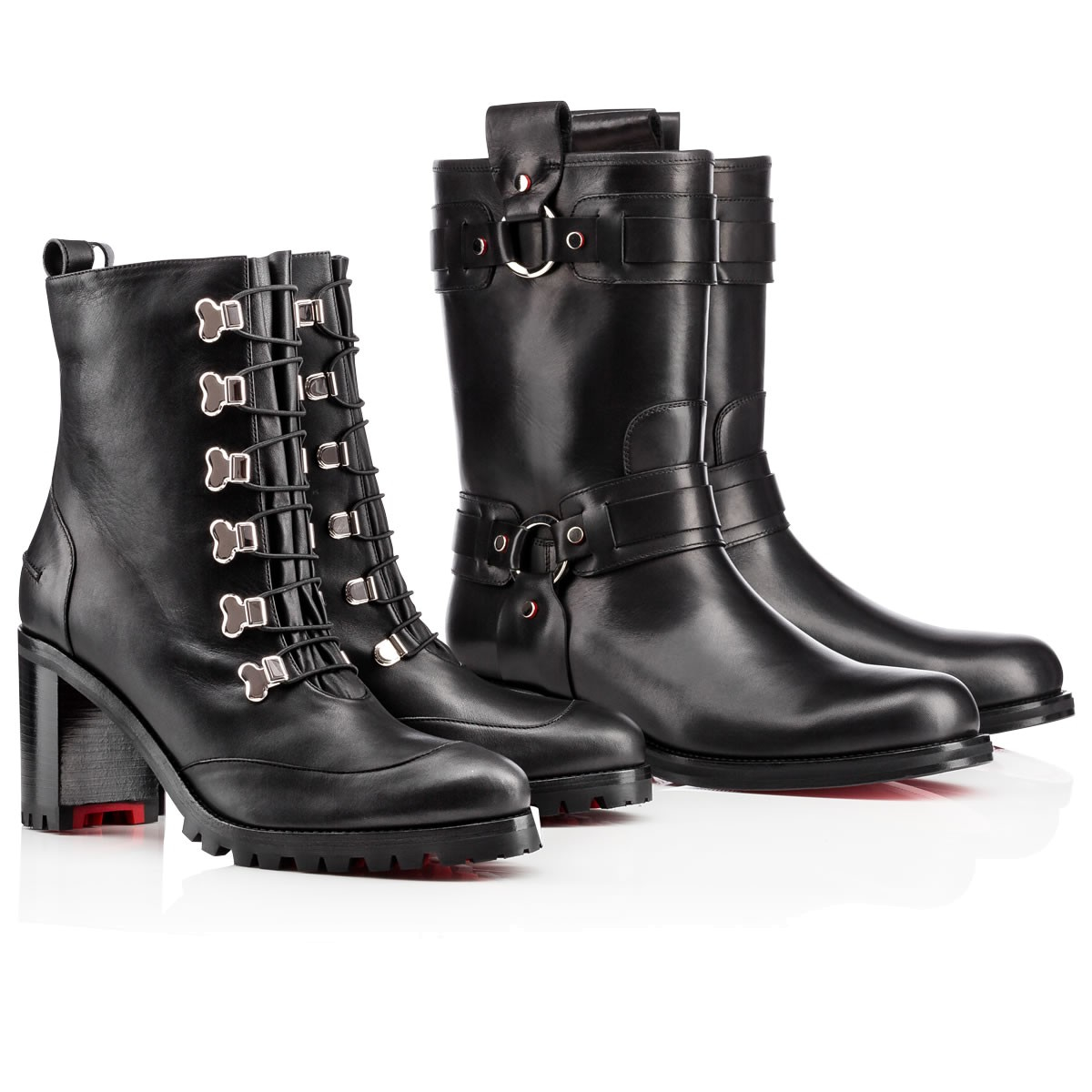 christian louboutin country croche 70 leather boots christian louboutin country croche 70 leather boots