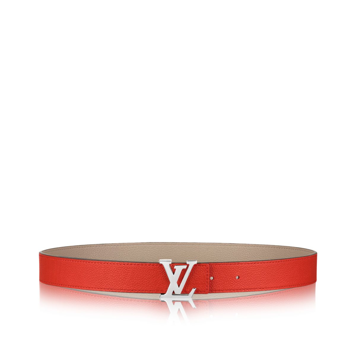 Louis Vuitton Lv Initiales 30Mm Madeleine Belt in Red | Lyst