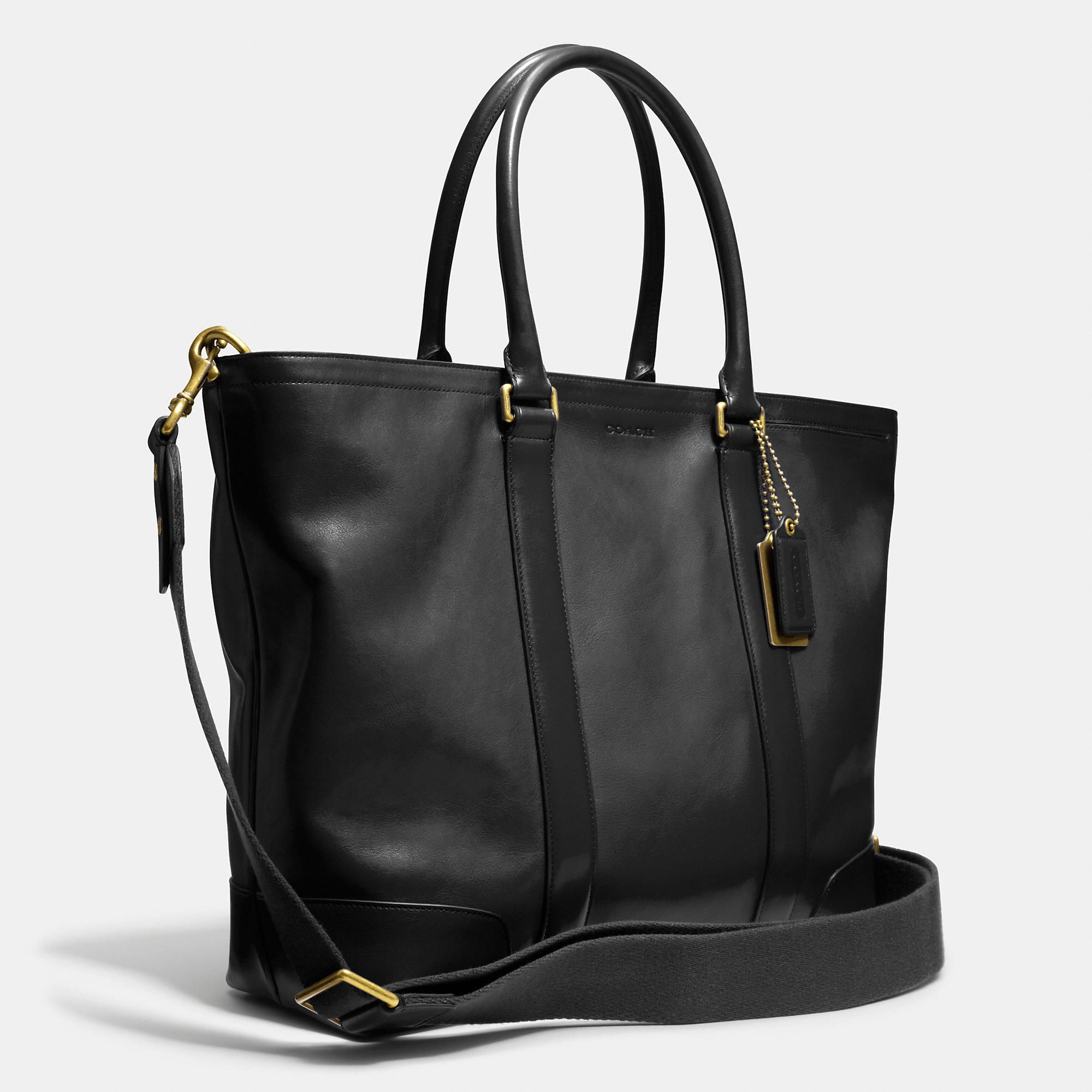 COACH Bleecker Legacy Business Tote In Leather in Black for Men | Lyst