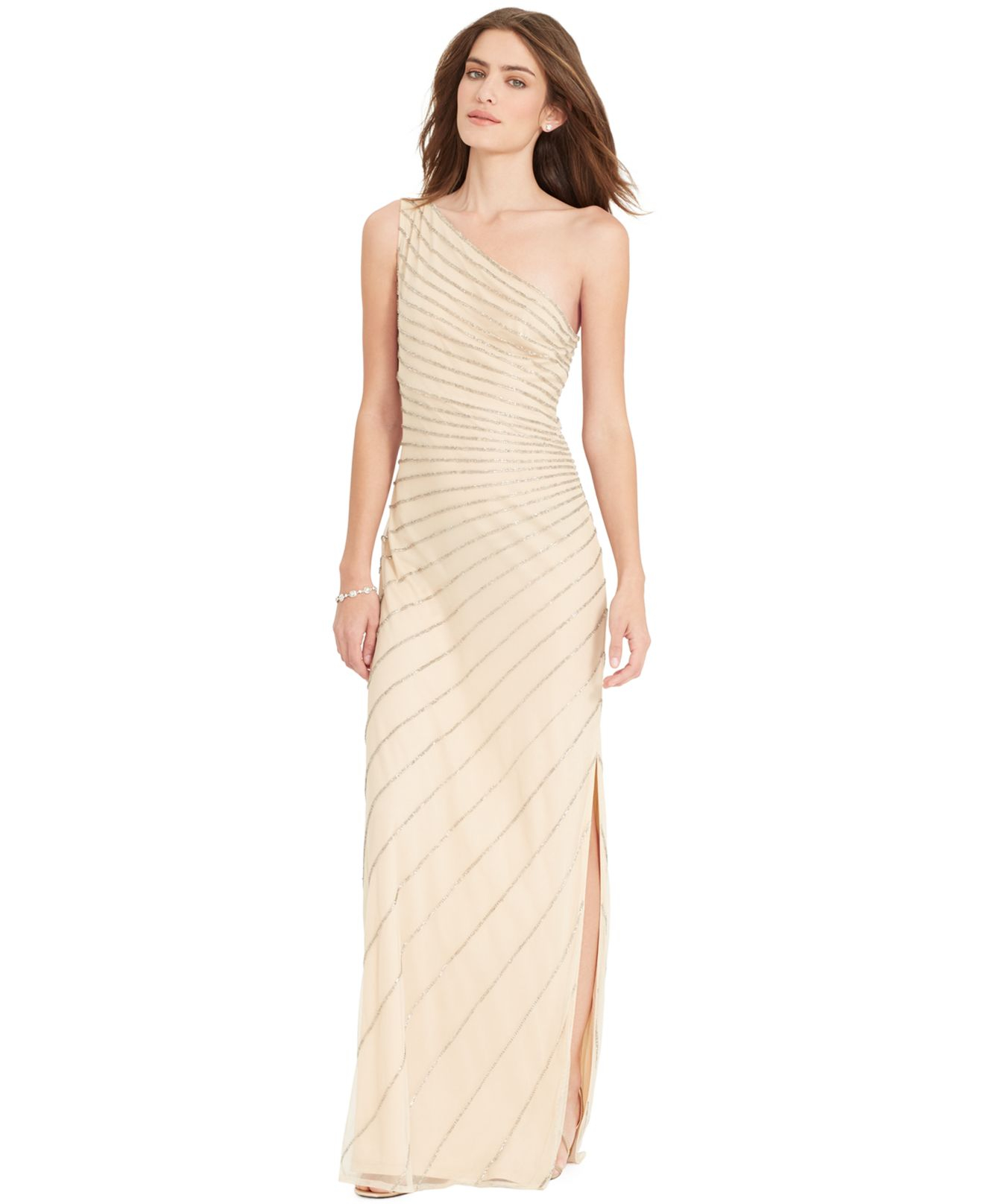 Lauren One Shoulder Chiffon Dress