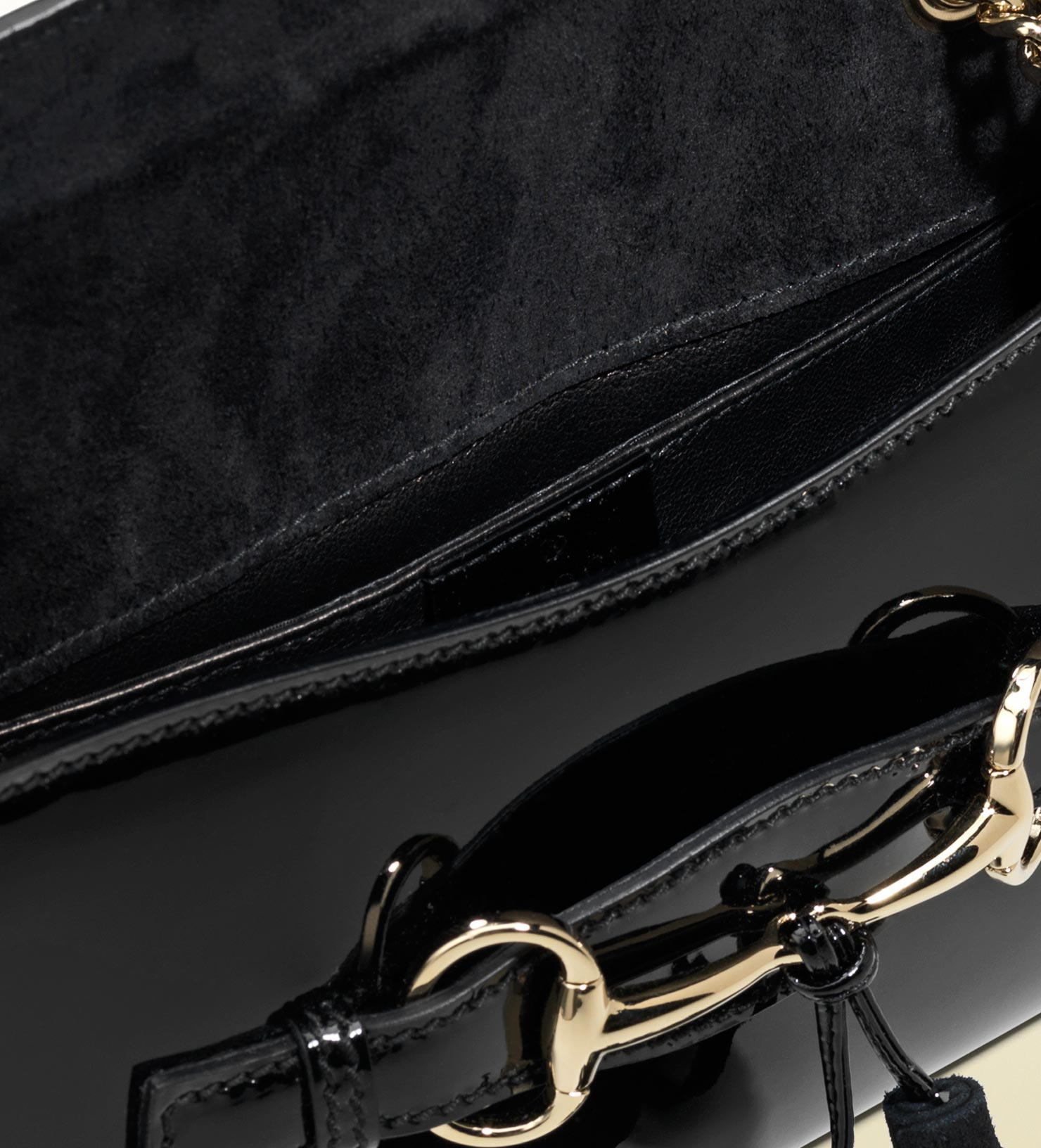 black patent gucci bag