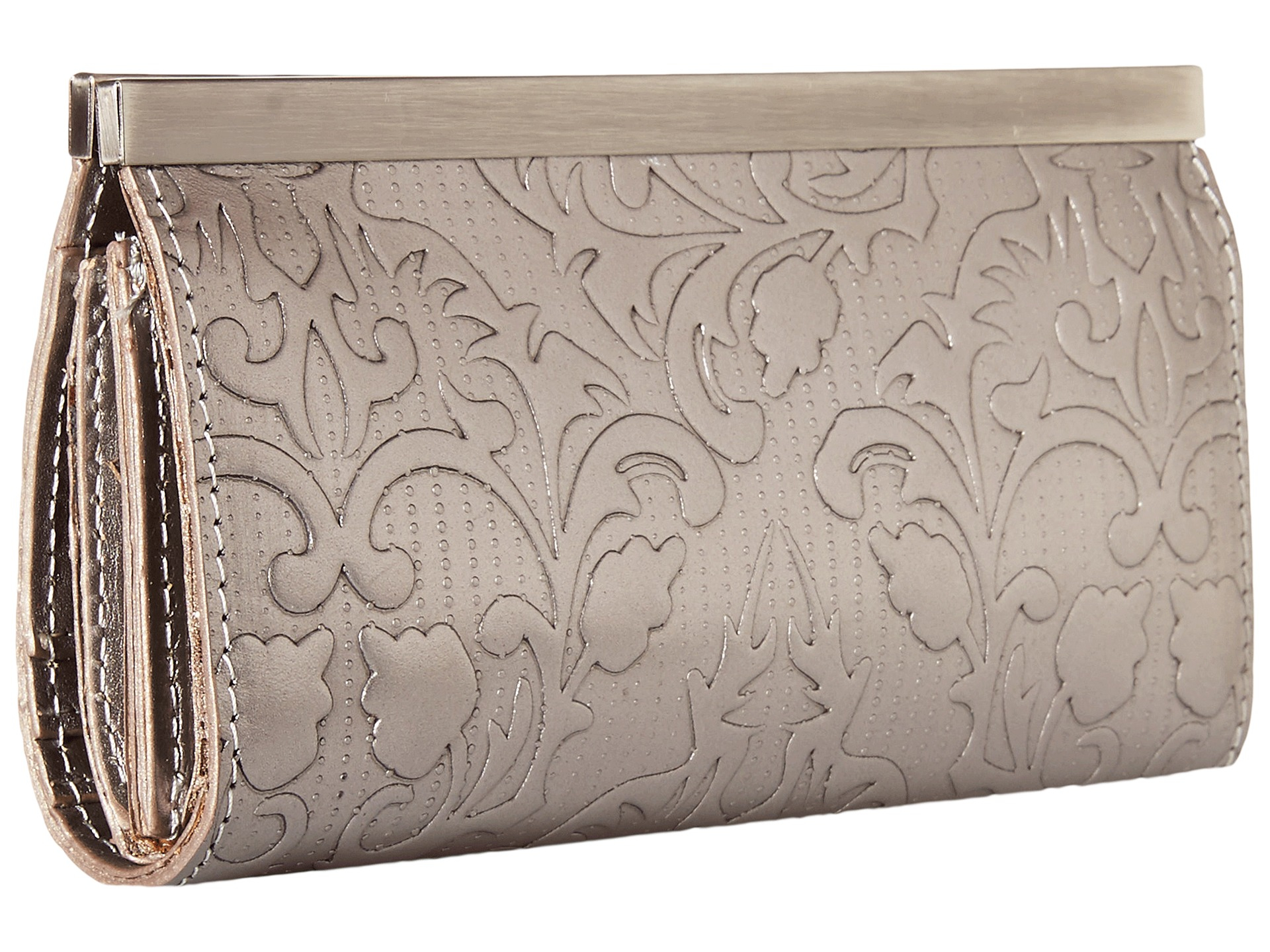 Patricia Nash Metallic Folklore Tooled Cauchy Wallet - Lyst