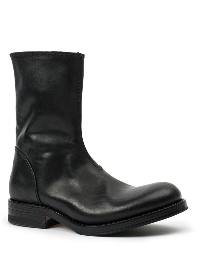 Premiata Side Zip Boots in Black for Men | Lyst display picture 1