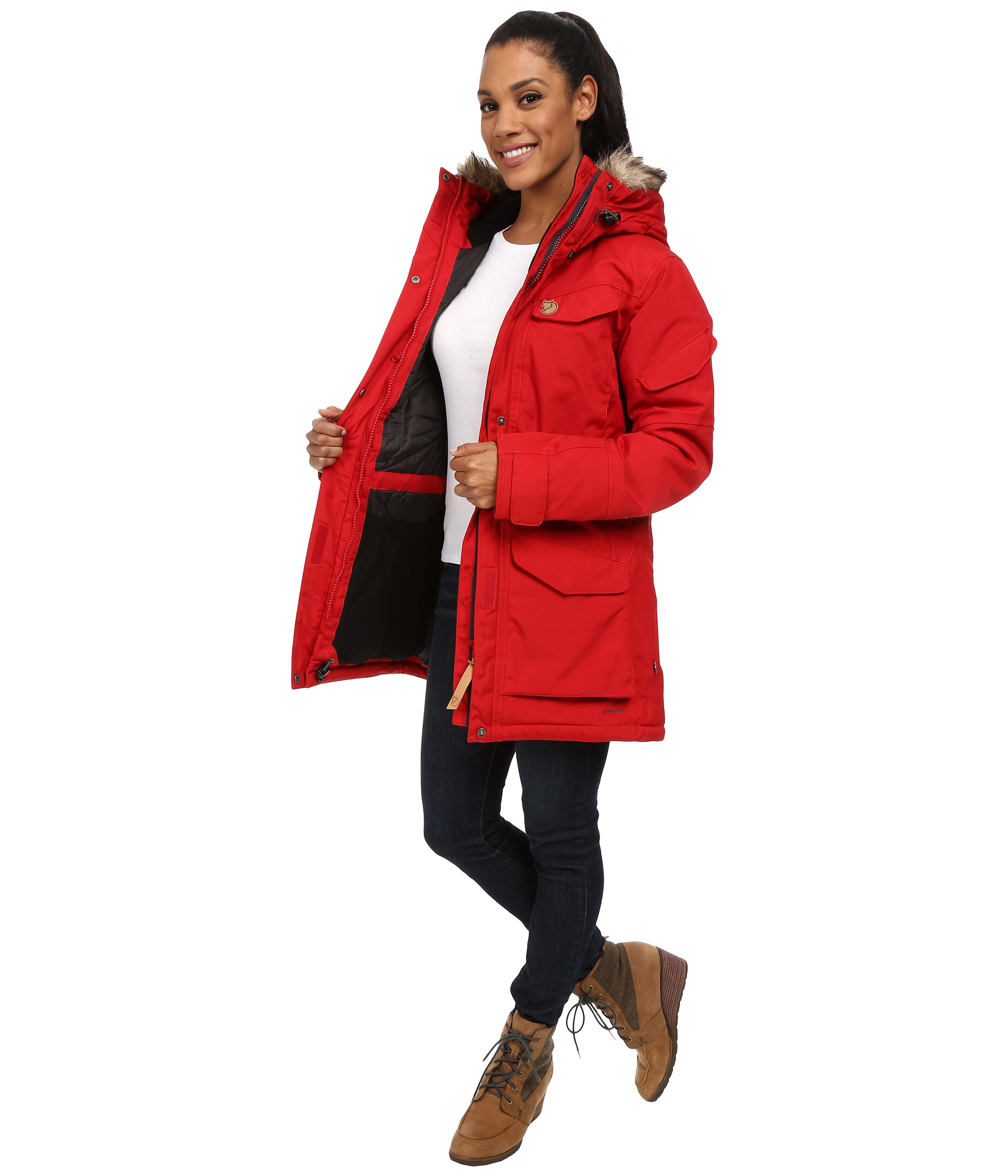 Fjallraven Nuuk Parka in Red 1 (Red) - Lyst