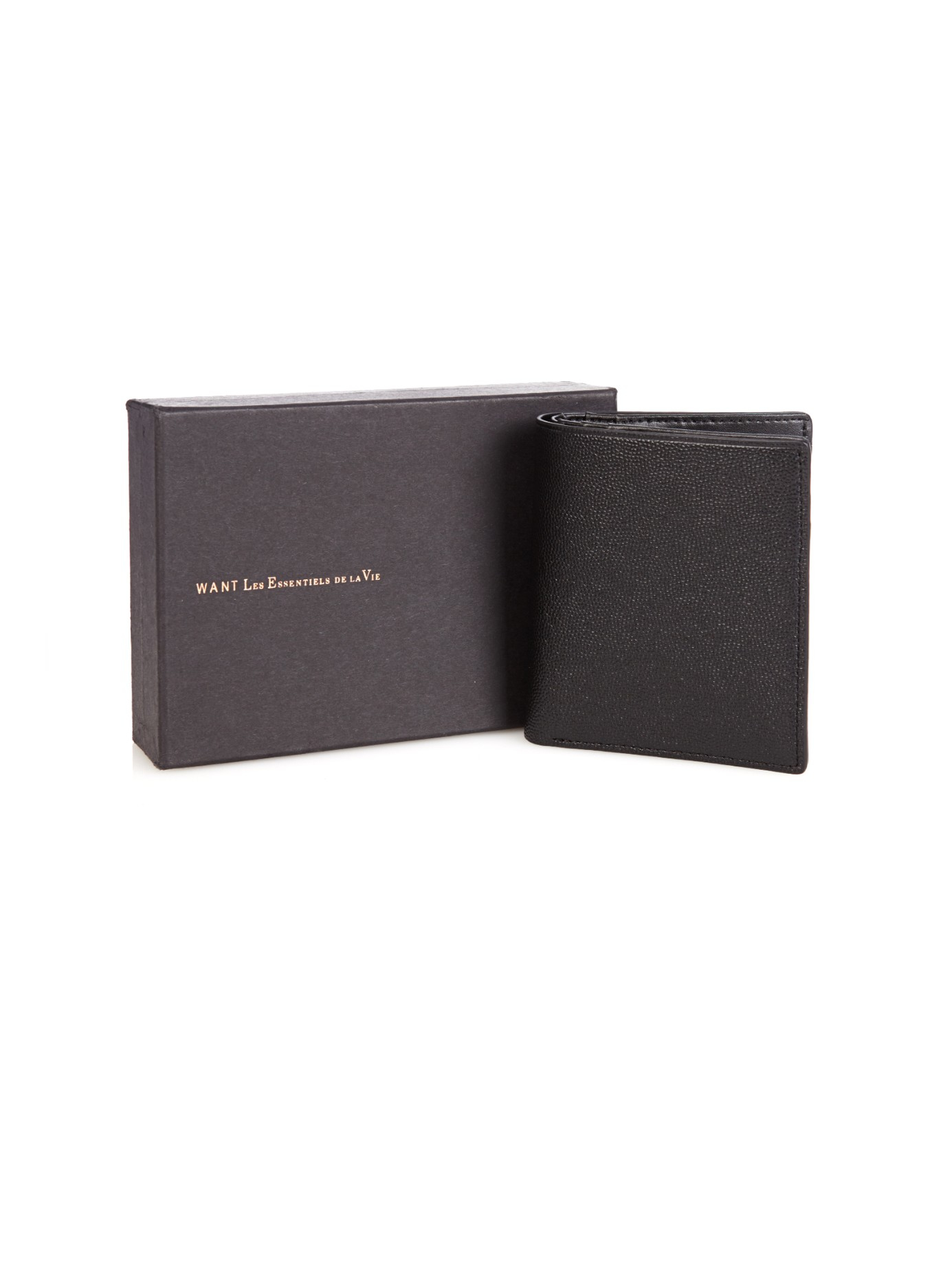Want Les Essentiels De La Vie Bradley Leather Bi Fold Wallet In Black For Men Lyst