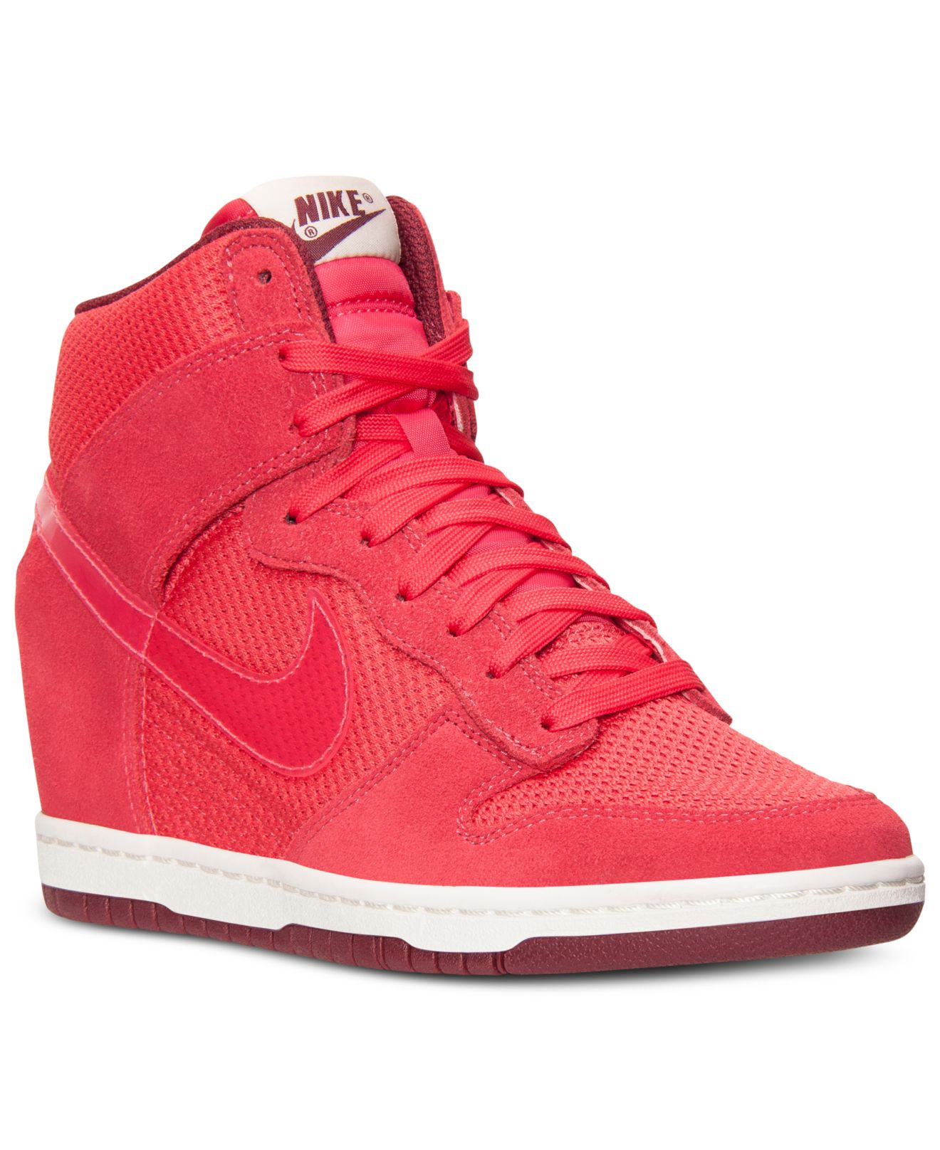 nike dunk sky high wedge trainers