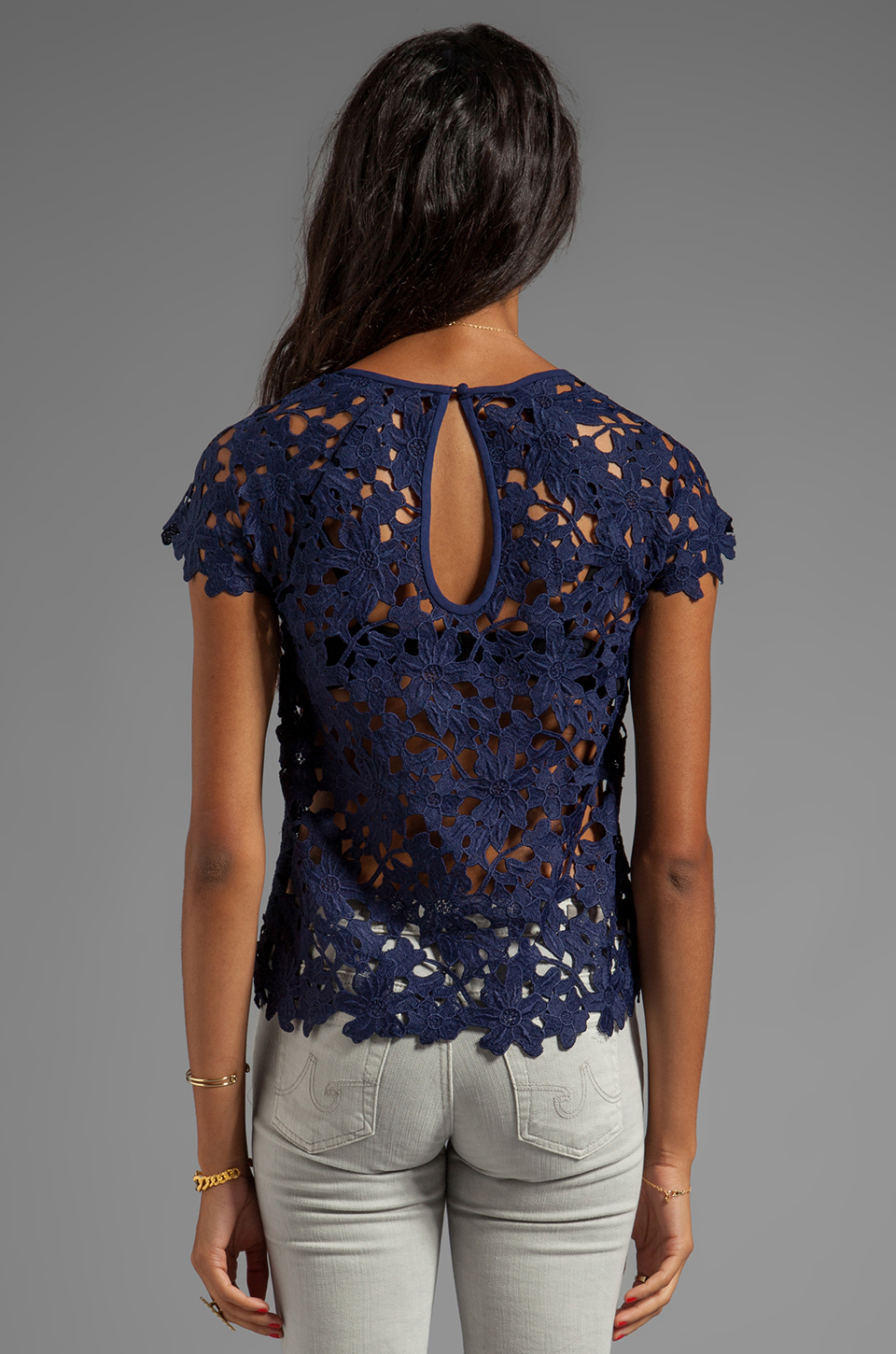 Dolce Vita Quinch Floral Heavy Lace Top 