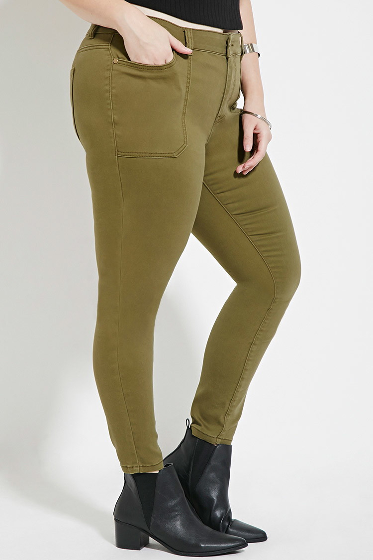 forever 21 green jeans