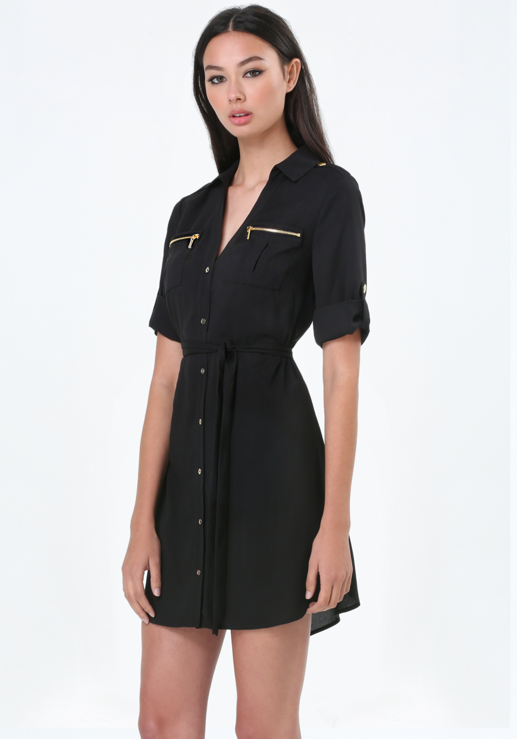bebe shirt dress