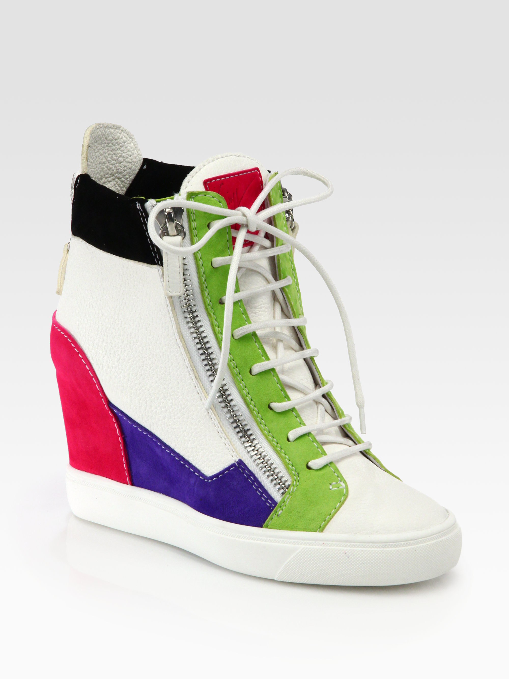zanotti wedge sneakers