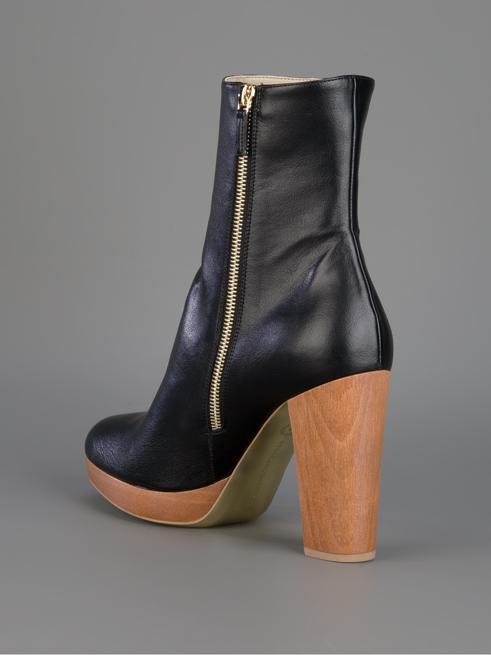 Stella McCartney Wooden Heel Boots in 