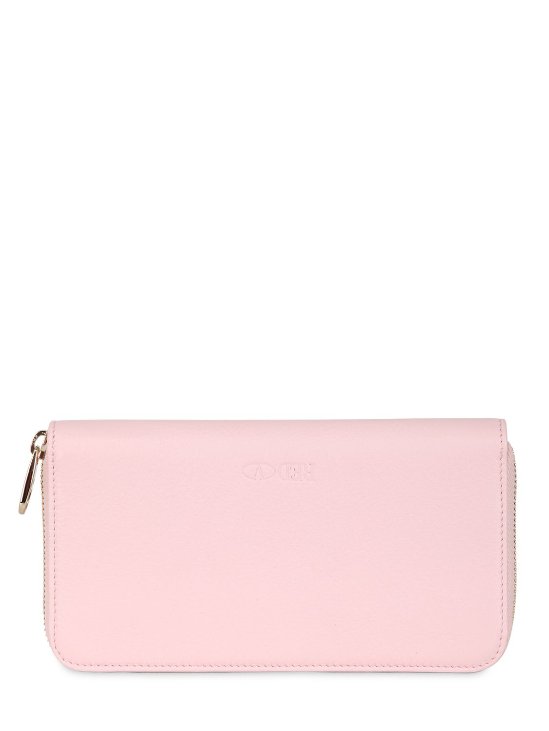 Lyst - Red Valentino Bow Leather Zip Around Wallet in Pink