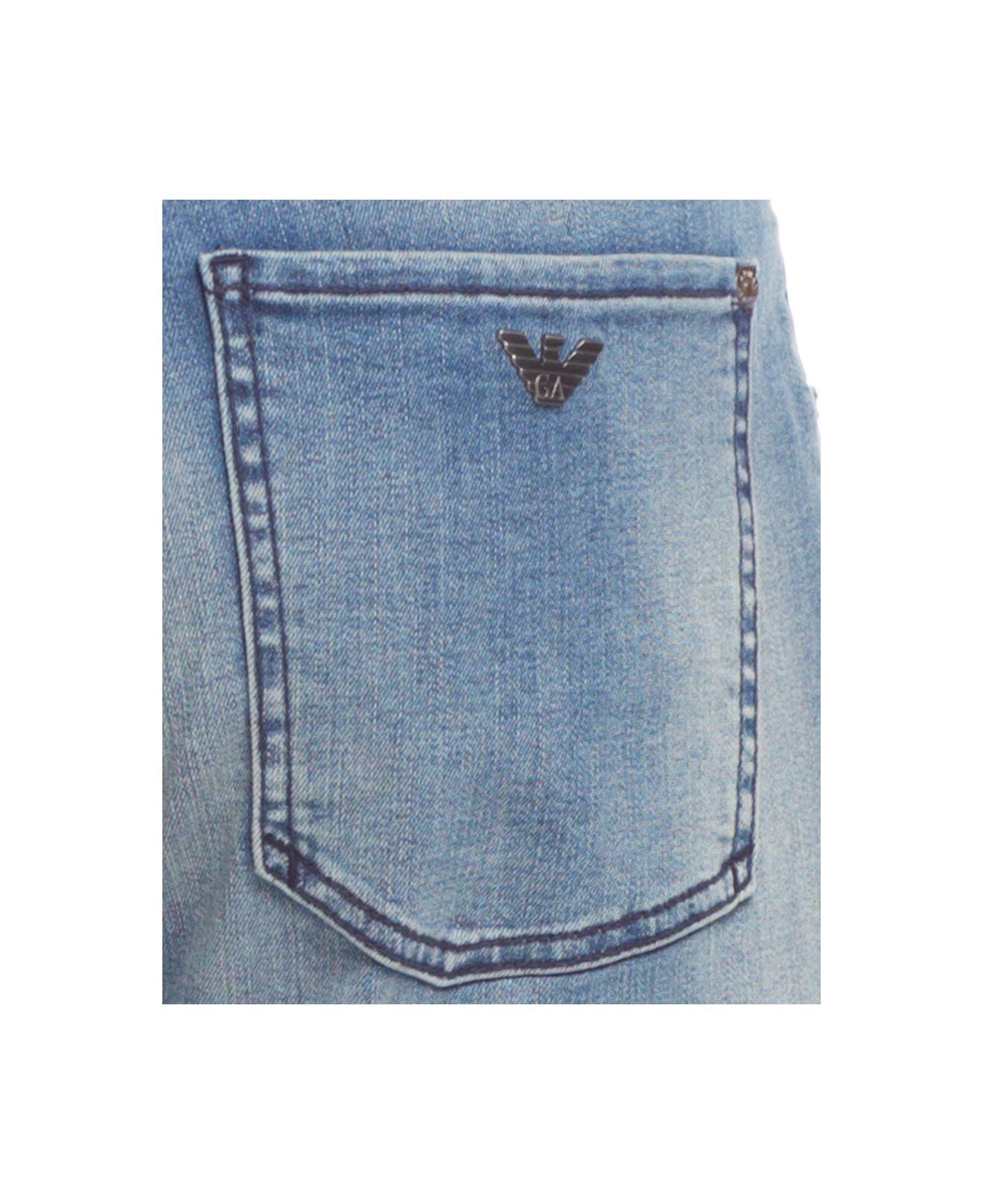 Armani Jeans J05 Bootcut Jeans in Denim Blue (Blue) for Men | Lyst