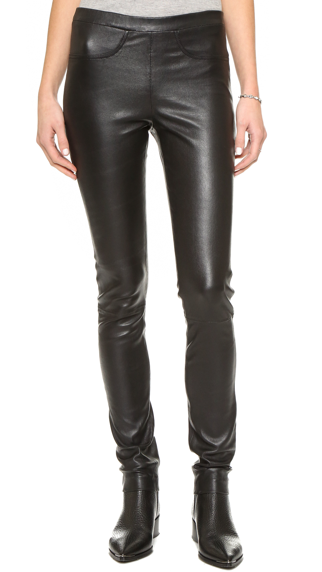 Zadig & Voltaire Pharel Deluxe Leather Leggings in Black - Lyst