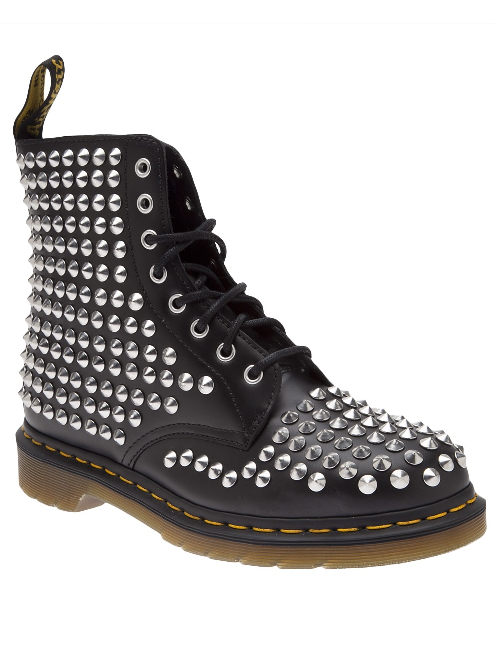 Dr. Martens Spiked Boot in Black for Men | Lyst