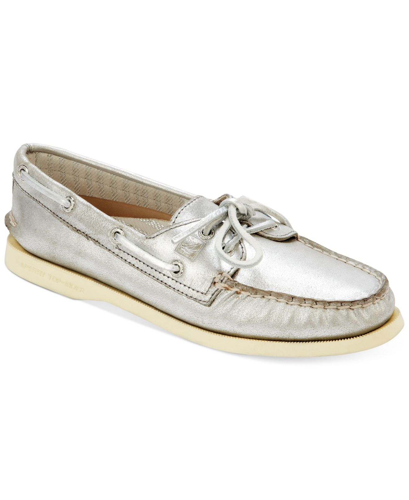 Sperry Top-Sider Womens O 2-Eye Metallic Boat Shoes 