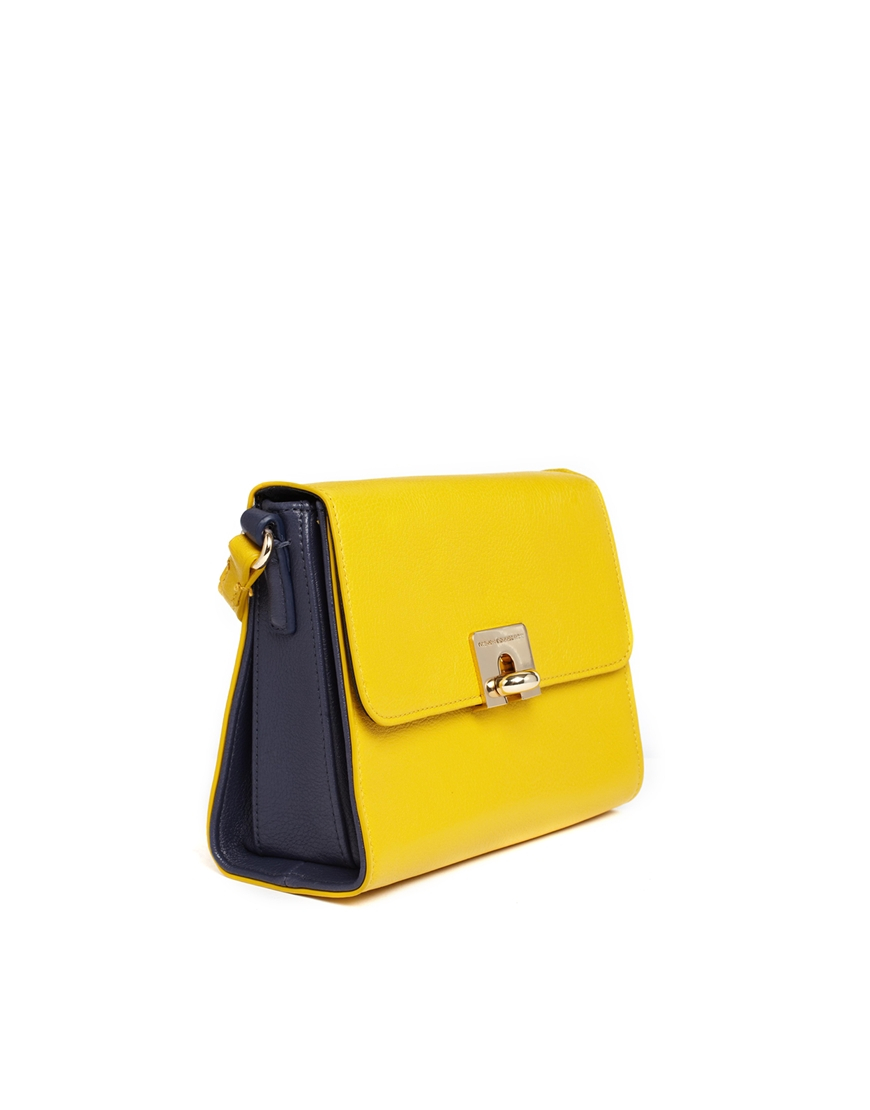 Lyst - French connection Harriet Crossbody Bag in Yellow