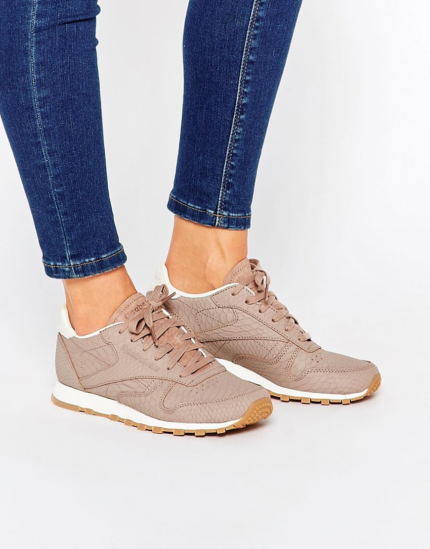 reebok classic leather taupe