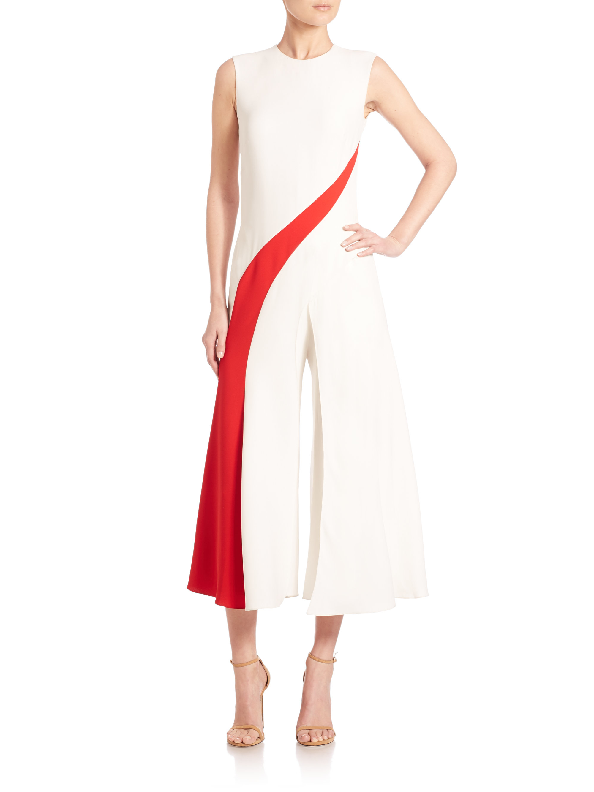 ralph lauren silk jumpsuit